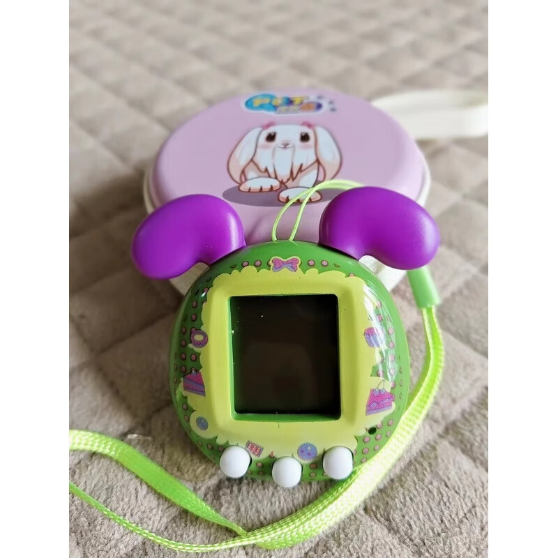 吉斯凡电子宠物机彩屏 梦龙2代拓麻充电版梦月精灵猫狗宠物蛋游戏机