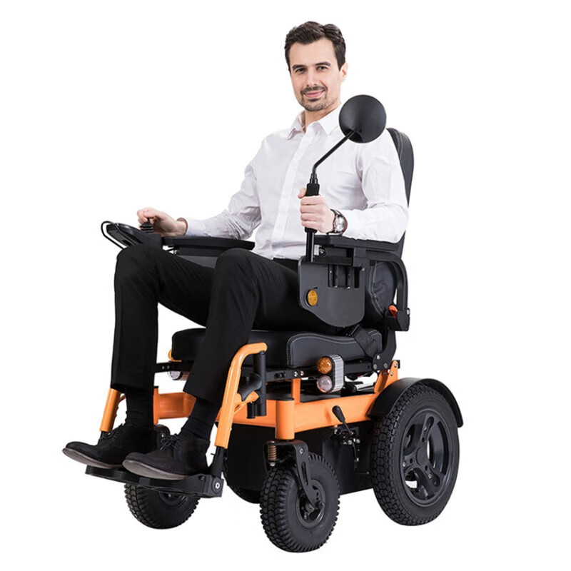 伊凯电动轮椅EP62L越野豪华型智能全自动老人残疾人电动轮椅舒适座椅加大电机电池远续航进口配置可后躺 100安锂电池 续航80公里