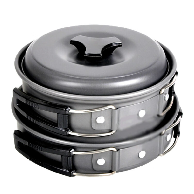 川君行 铝合金便携式野营锅具 户外套锅 七合一锅