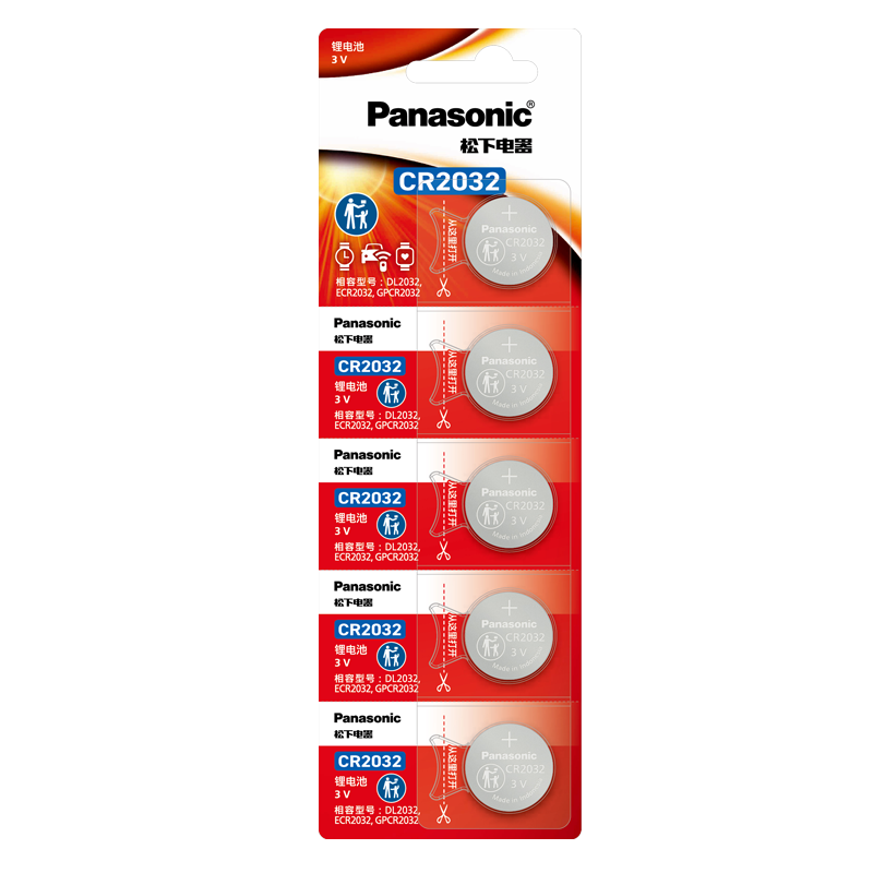 Panasonic CR2032 Ŧ۵ 3V 210mAh 5װ10.89Ԫ