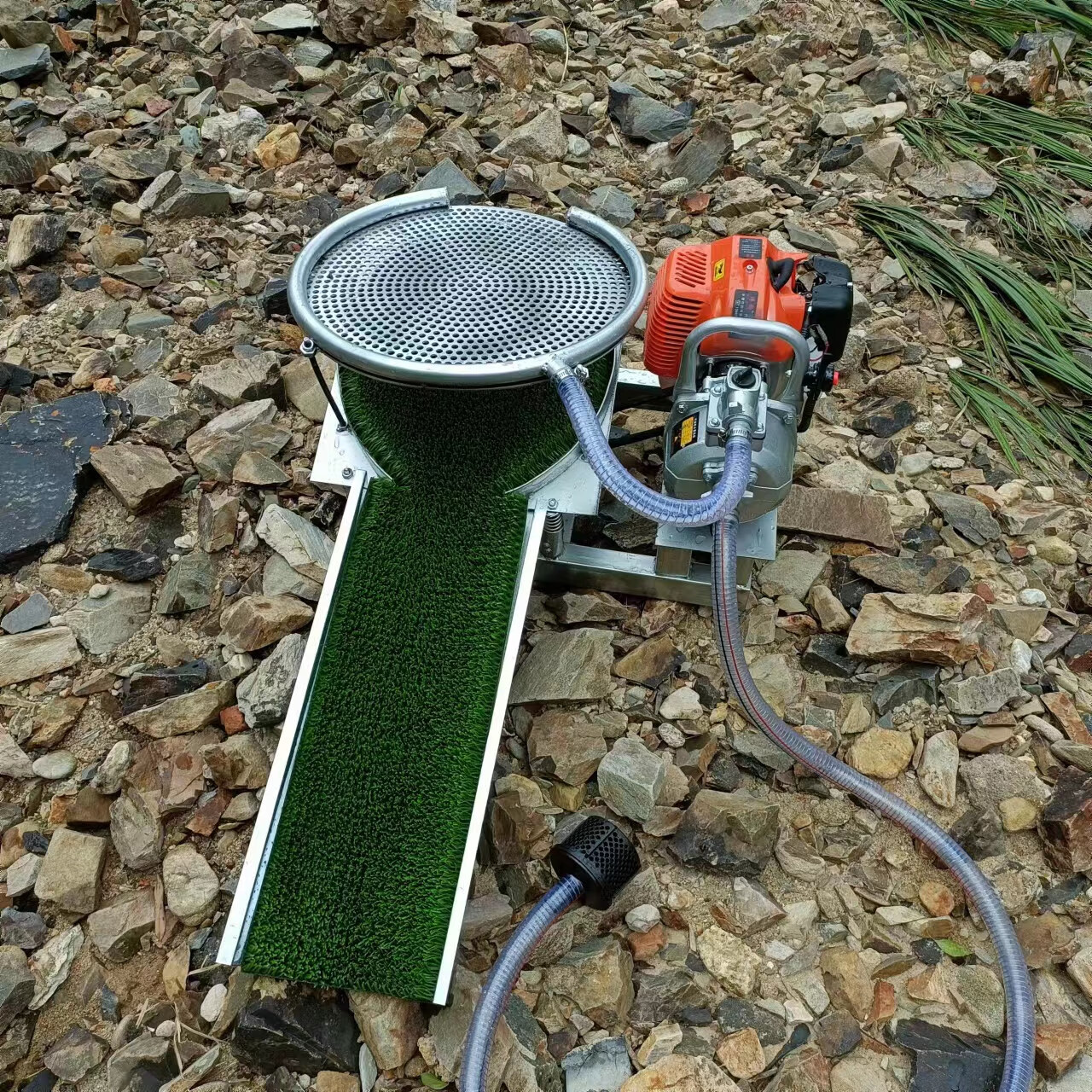 久聚和便携式微型河沙淘金机重金属快速筛选分离机 淘金机