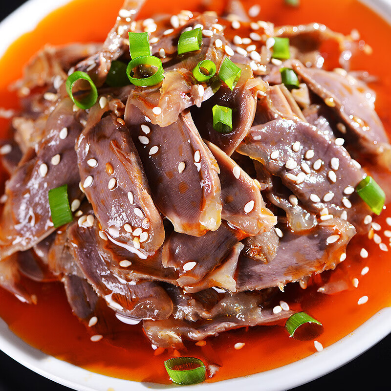 花仙笙(gearss)麻辣鸭宝鸭肫四川鸭胗肝香辣卤味零食鸭肾红油私房凉菜