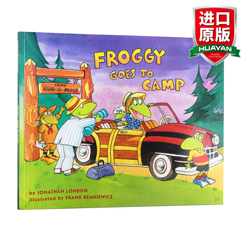Froggy Goes to Camp 英文原版 小青蛙弗洛格去露营 大开绘本 英文版 进口英语原版书籍