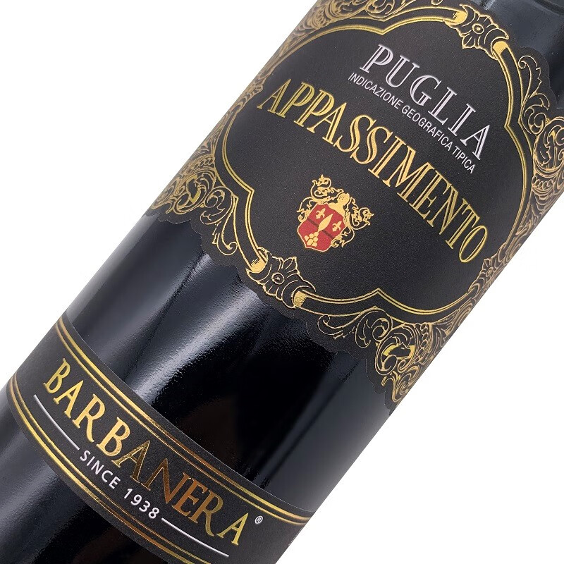 BARBANERA普利亚风干帕赛托红葡萄酒 Appassimento原瓶进口 750ml单支礼盒