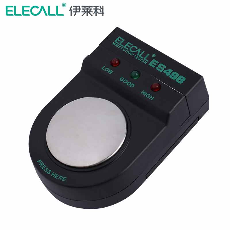 伊莱科（ELECALL）数显手腕带测试仪 静电检测器测试器防静电手环测试仪 ES498