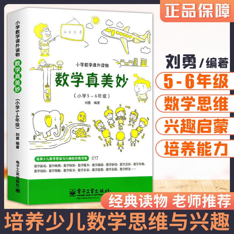 数学真美妙 小学5～6年级 数学课外读物数学思维训练数学科普书数学阅读课外书小学生数学教辅数学思维 配套小学教学教材寒假作业寒假辅导