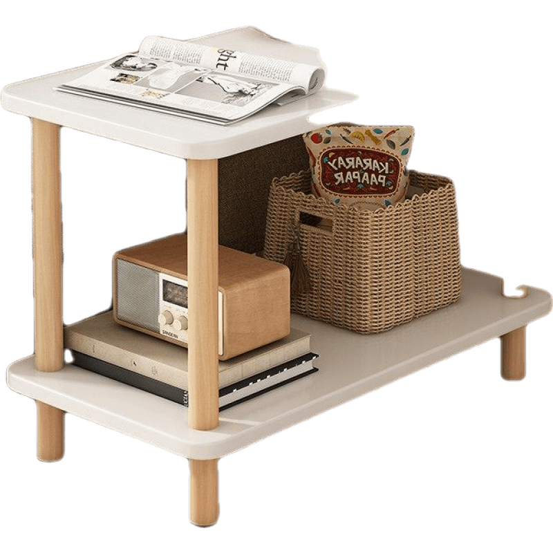 货架家用储藏室货架置物架多层收纳架子展示架客厅简易书架落地卧室家用储物柜子 白色60X30X53CM  两层