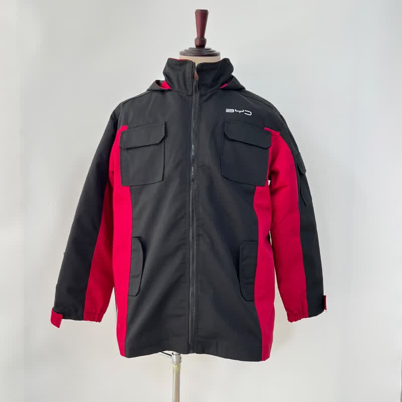 朝兮秀比亚迪4s店秋冬长袖工作服可拆卸棉衣售后工装定制车间维修定制