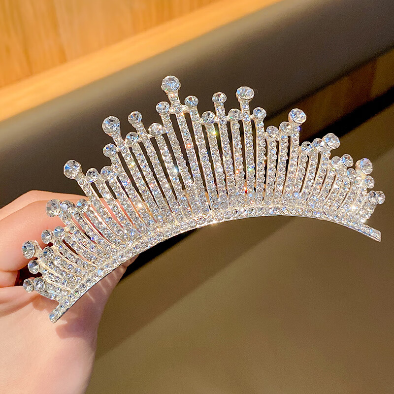 皇冠头饰 儿童大号发梳插梳公主女童宝宝水钻王冠发卡sn0425 1皇冠a款