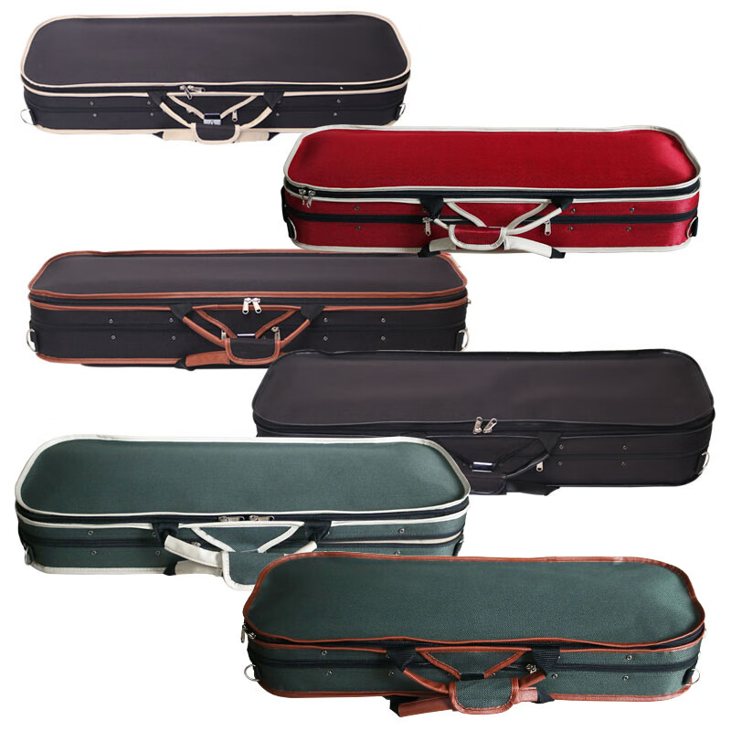 中小提琴琴盒盒子包箱超轻体便成人////潮双肩可背配件 圆弧小提琴