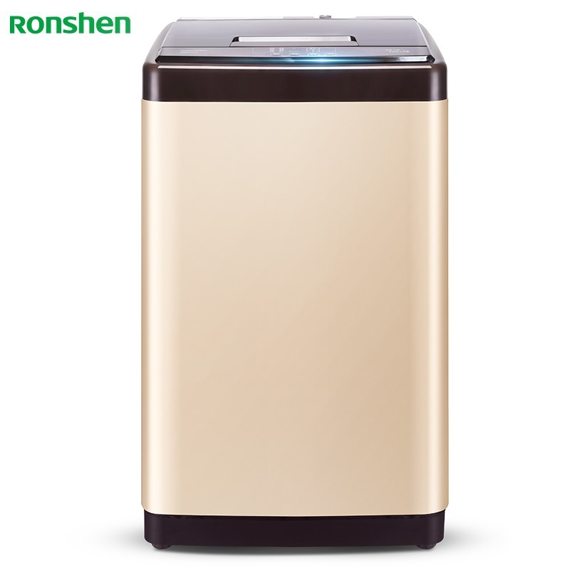 容声 波轮洗衣机全自动 8公斤大容量 家用 10大程序 健康桶自洁 快洗 低噪不扰 香槟金 RB80D1321G