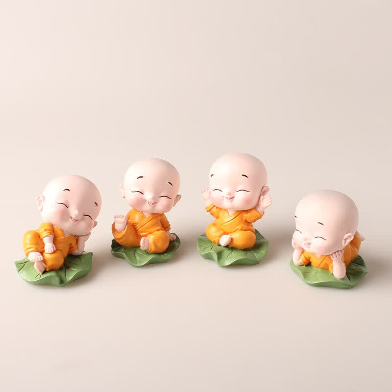 荷叶小和尚(组合黄色)