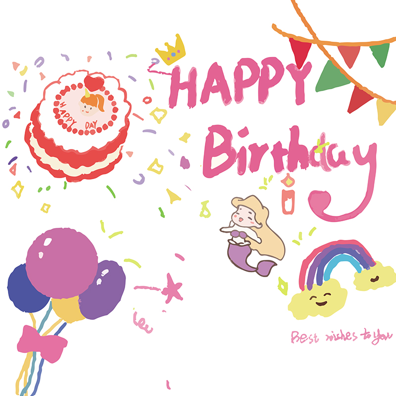 2022新款迷你投影灯 生日快乐投影灯儿童图案片仪氛围灯光迷你网红