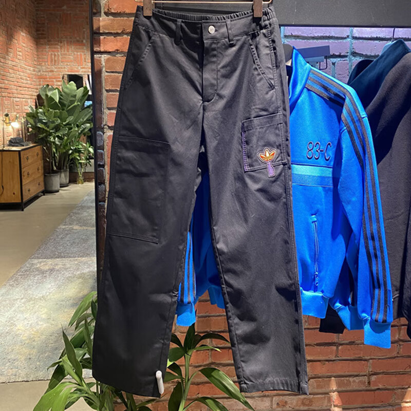 阿迪达斯 (adidas)三叶草运动裤男裤女裤春秋款健身裤子透气休闲裤