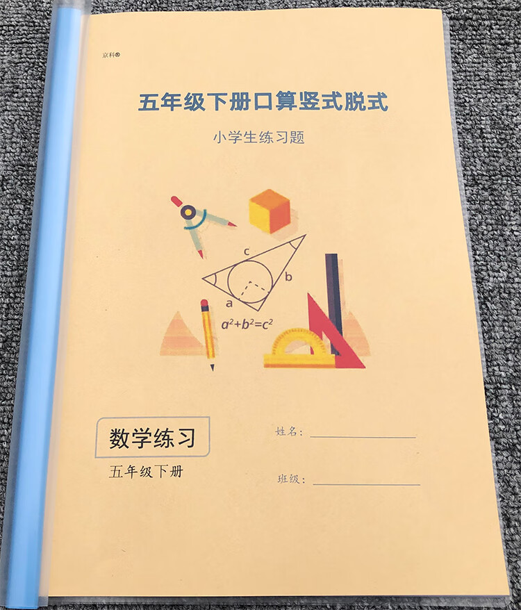 本混合计算题数学专项训练天天练算术 五年级下册口算竖式脱式练习