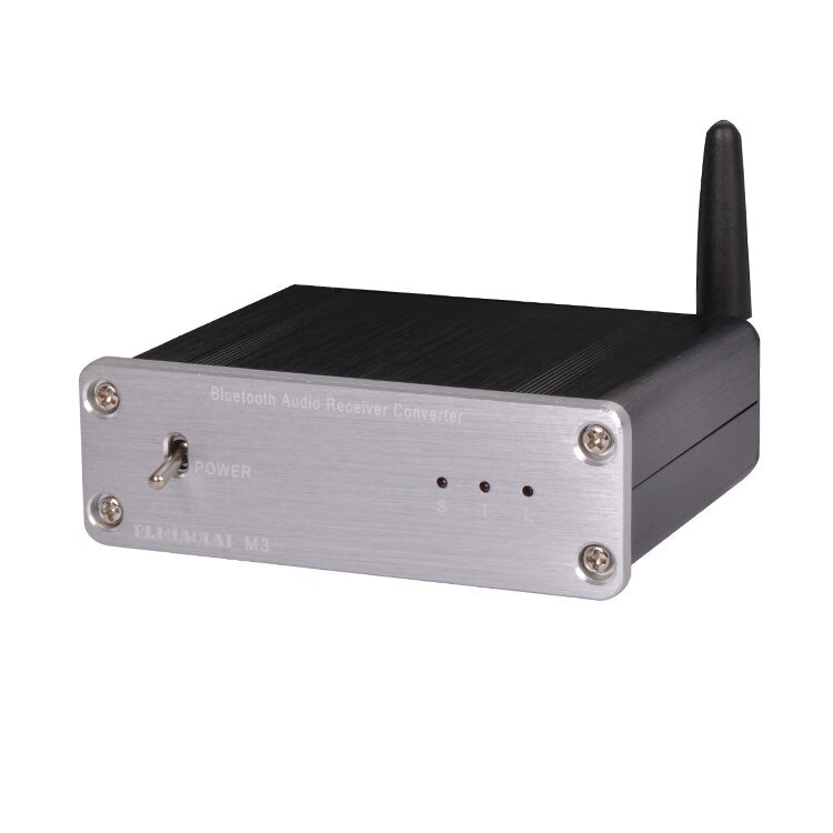 0无线蓝牙音频接收器 同轴模拟无损输出音乐适配器 银色m3蓝牙接收器