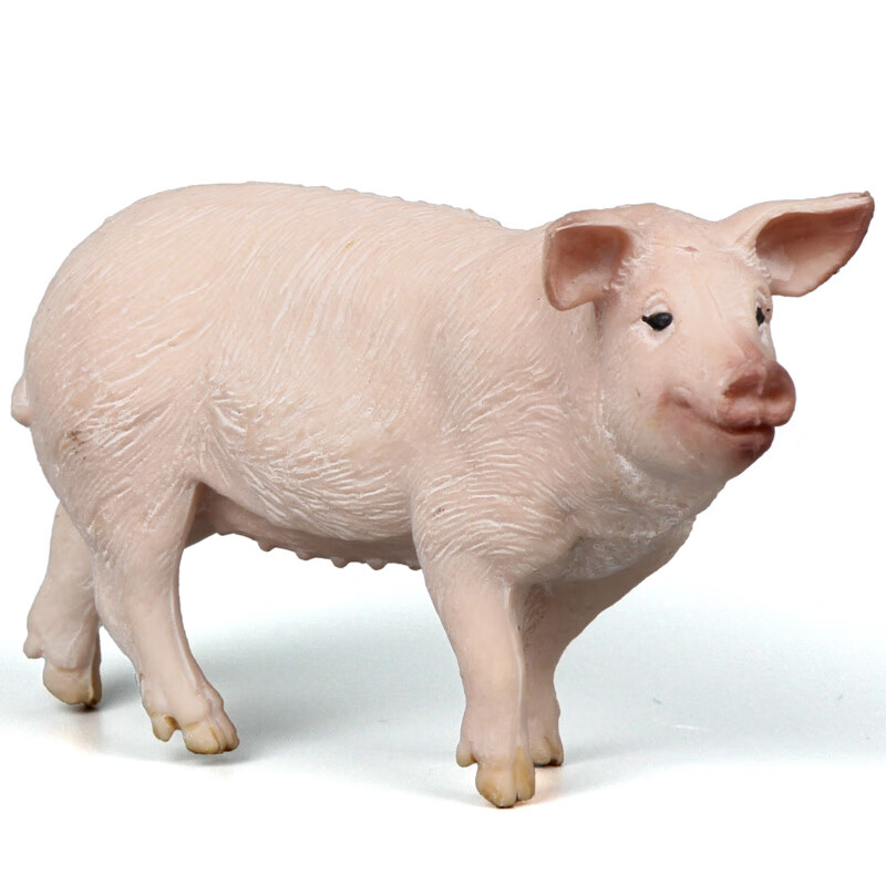 mechile仿真动物模型牧场农场套装玩具家禽猪马牛羊兔子鸡 母猪