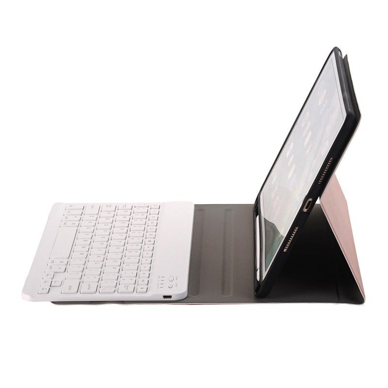 zonyee蓝牙键盘保护套适用苹果 iPad 2021款10.2英寸7/8/9代A2270/2602 玫瑰金保护套+蓝牙键盘