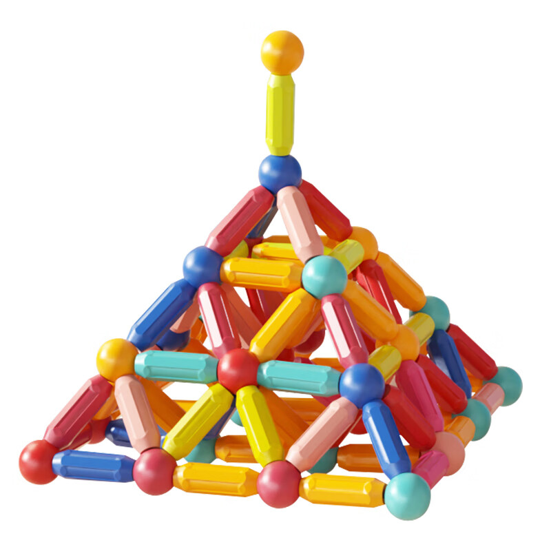 知鹿磁力棒儿童磁铁片积木拼装礼物女孩百变六一节男孩玩具 【302件套