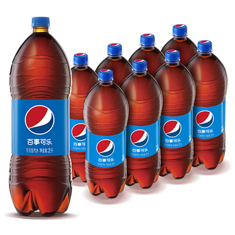 百事可乐 pepsi 可乐汽水 碳酸饮料 整箱装 2L*8瓶 百事出品属于什么档次？