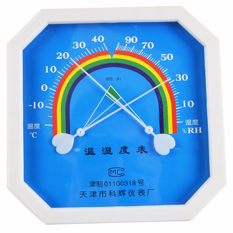 约克(york) 环境温度测量干湿温度计八角型温湿测量计畜牧养殖场用