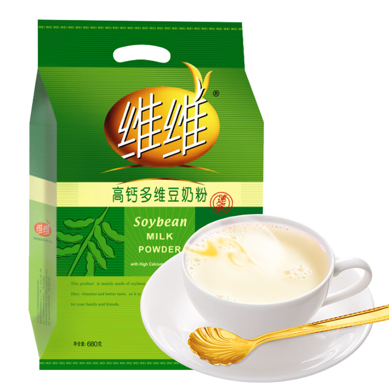 维维豆奶粉 营养早餐 水果燕麦伴侣 冲饮代餐 非转基因大豆 高钙多维豆奶粉680g