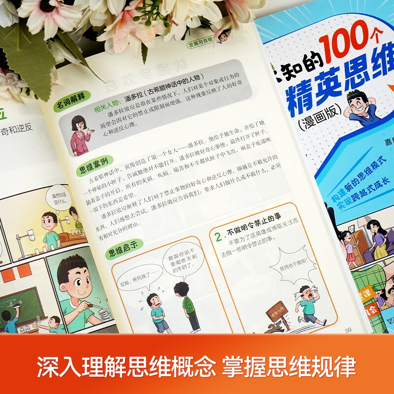 不可不知的100个世界精英思维 漫画版 上下册全2册详情图
