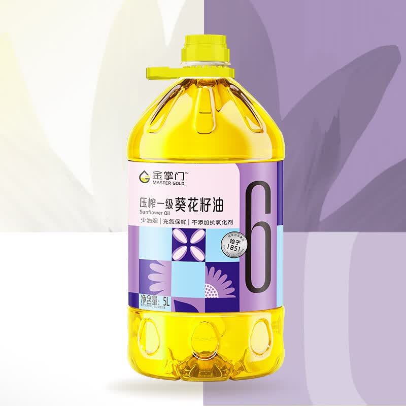 金掌门食用油 压榨一级 少油烟 充氮保鲜 葵花籽油5L使用感如何?