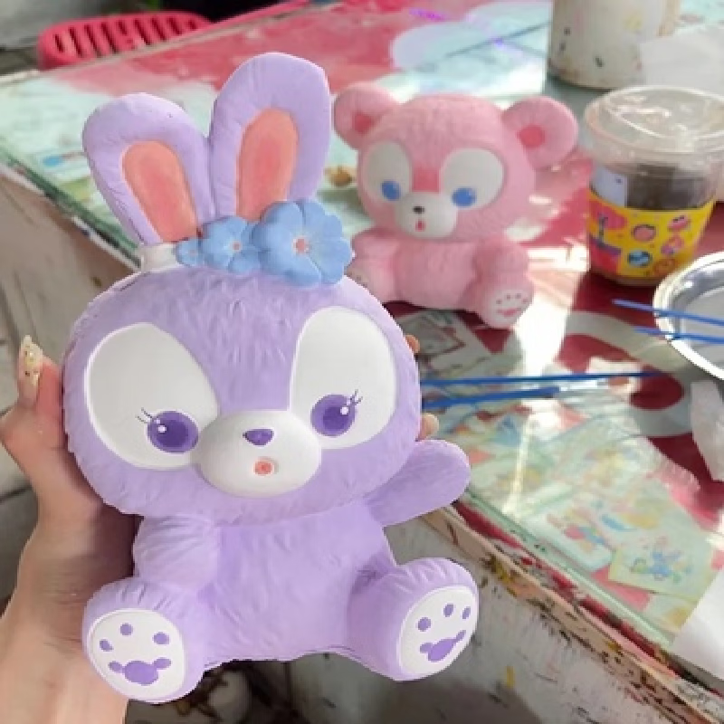 金归 大号石膏娃娃彩绘白胚diy手工儿童涂色娃娃石膏涂鸦绘画白胚娃娃