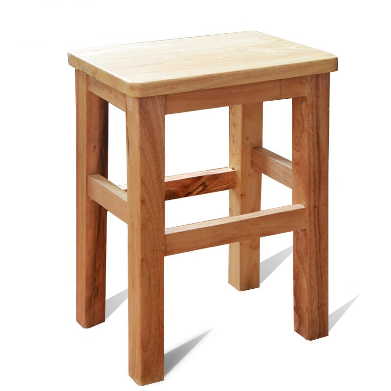 兰俊达实木方凳用板凳加厚学生凳饭桌橡木高脚饭店方凳子 4实木标准款