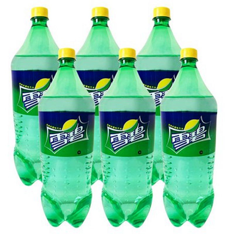 可口可乐 大桶装雪碧 柠檬味汽水 2l*6桶 整箱 碳酸饮料饮品 新日期