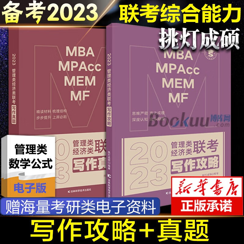 备考2023 挑灯成硕管理类经济类联考写作真题逻辑真题+攻略挑灯成硕199管理类联考综合能力管综396经济类会计专硕考研mba王诚挑灯成硕写作 【写作2册】写作攻略+写作真题