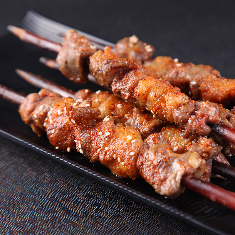 盐池滩羊 羔羊红柳腿肉串320g/袋(不含签重8串 赠烧烤料)180宁夏羊肉