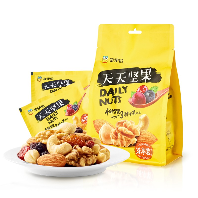 来伊份 天天坚果乐享装 经典款(7包)175g/盒 早餐谷物孕妇儿童干果