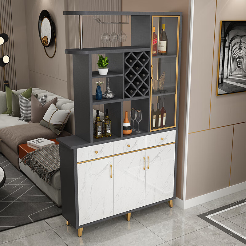出写 轻奢酒柜玄关柜客厅间厅柜小户型屏风鞋柜一体靠墙置物架进门