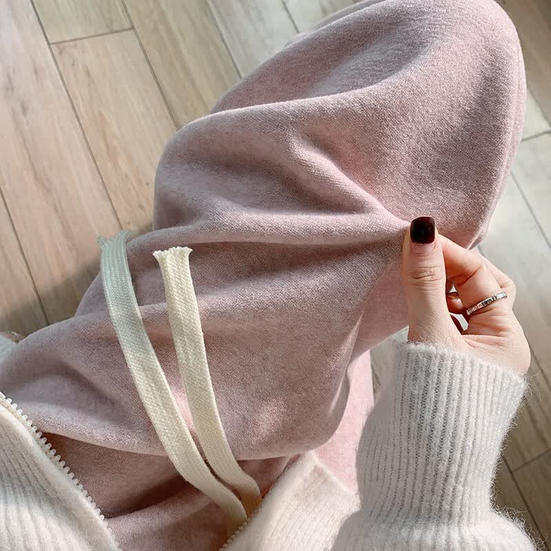 凡珠轻奢羊绒窄版直筒阔腿裤女重磅秋季高腰垂感针织奶昔糥米羊绒裤 粉色 均码【建议80-140斤左右】属于什么档次？