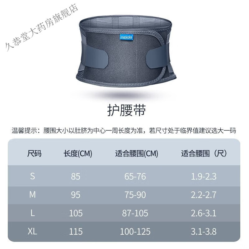 迈德来 腰椎固定器护腰带腰间盘腰腰疼 L 医用护腰带(灰色款)