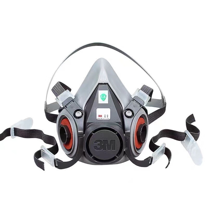 卧楚3m6200防毒面具喷漆甲醛防工业粉尘防尘口罩农药化工气体防护面罩