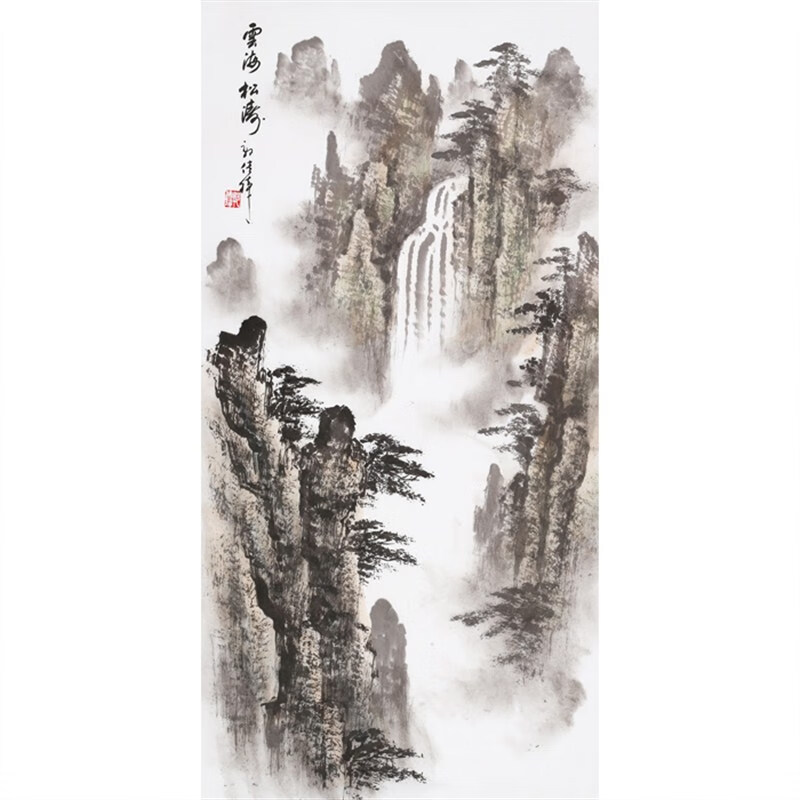 丹桂苑郭传璋山水画三尺名家水墨竖幅写意国画名人字画手绘书画作品