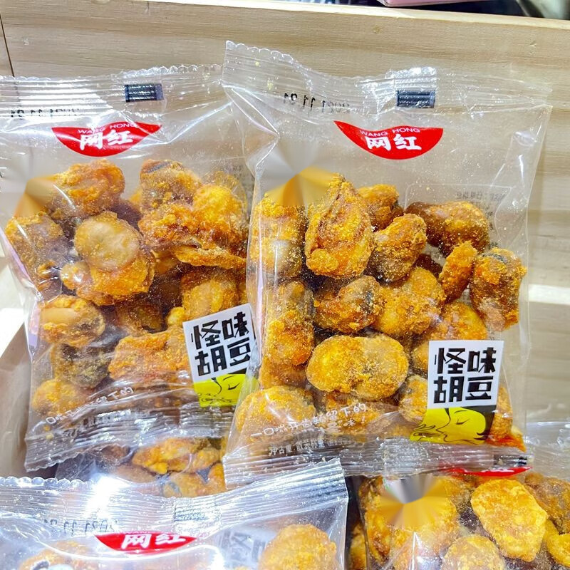 千畅安怪味胡豆蚕豆坚果炒货干货儿时零食小吃兰花豆散称500g