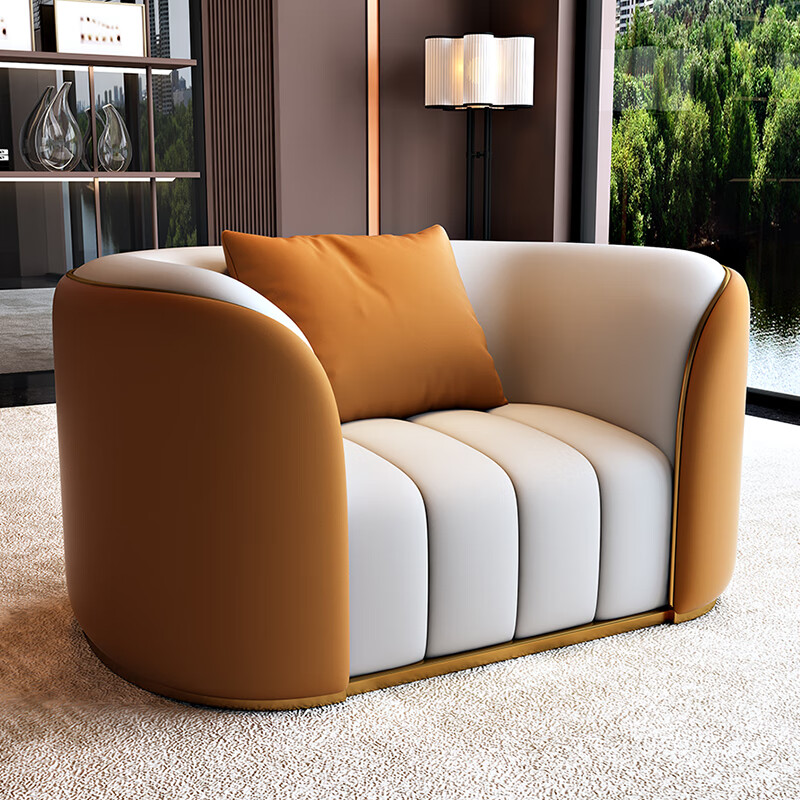 星成豪庭(xingchenghaoting)办公室接待沙发茶几组合轻奢美容院售楼部