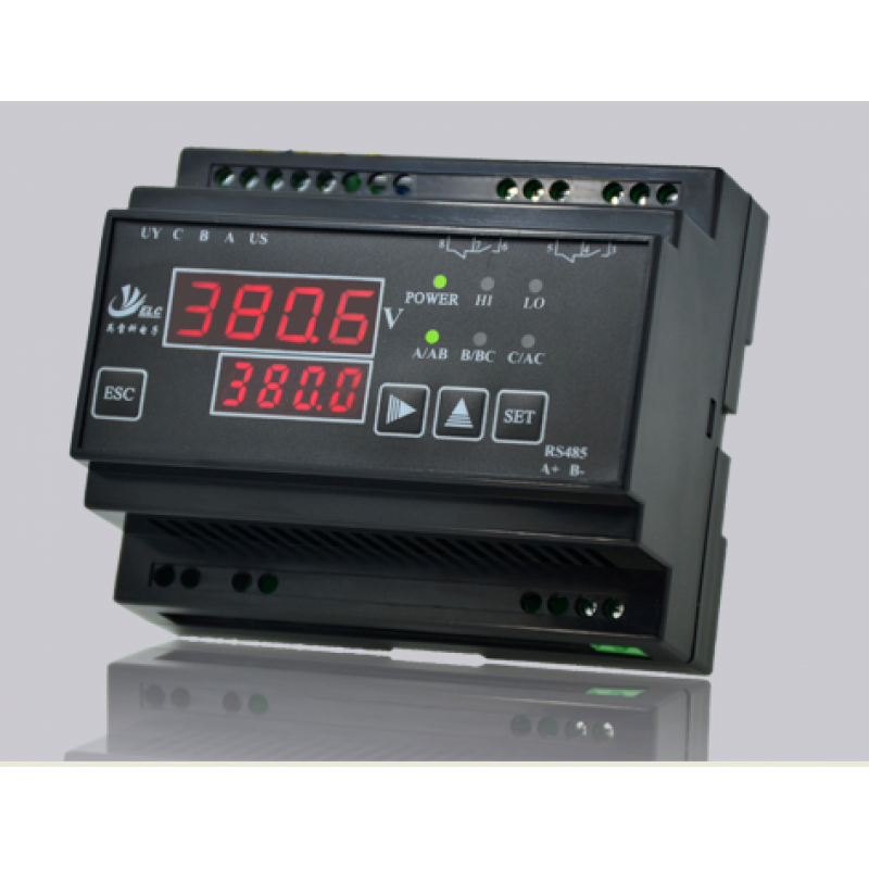 三相交流欠电压保护继电器,evr-3gl-500,55-500v,导轨安装