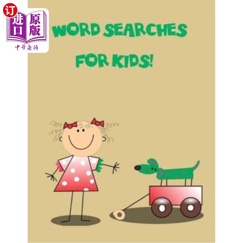 海外直订word searches for kids 孩子的词汇搜索