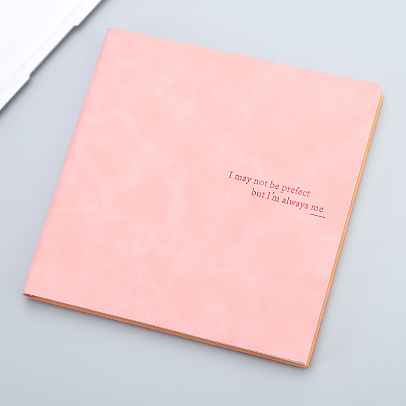 书阅读摘抄笔记本子大号草稿本清新简约创意手账本空白素描白纸本定制