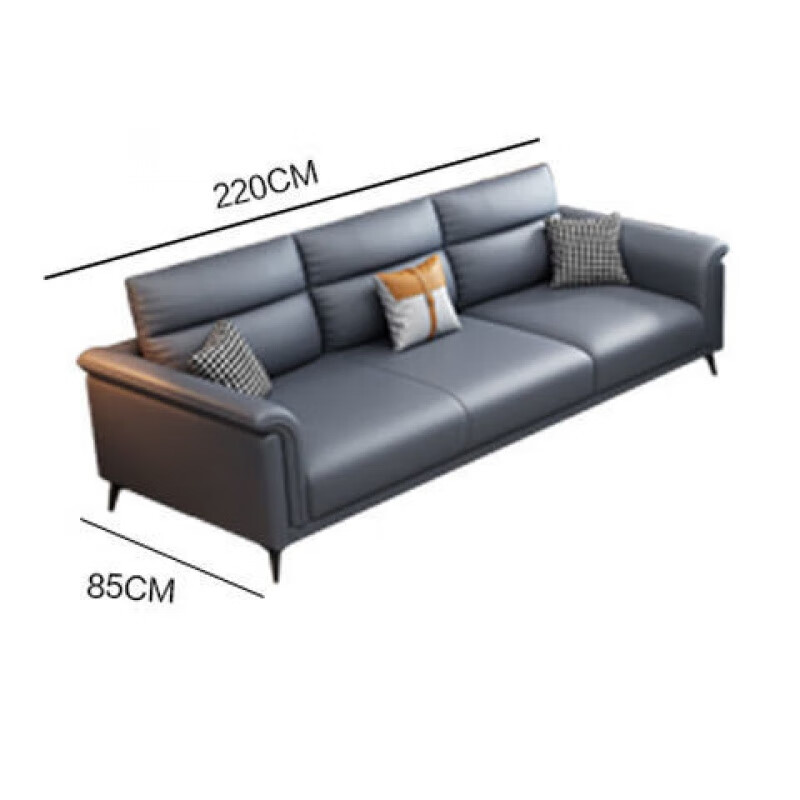紫班家 高端 意式极简免洗科技布沙发现代简约小户型客厅轻奢乳胶布艺沙发组合 的 三人位(2.2米) 45D高密海绵+独立弹簧+纳米科技布