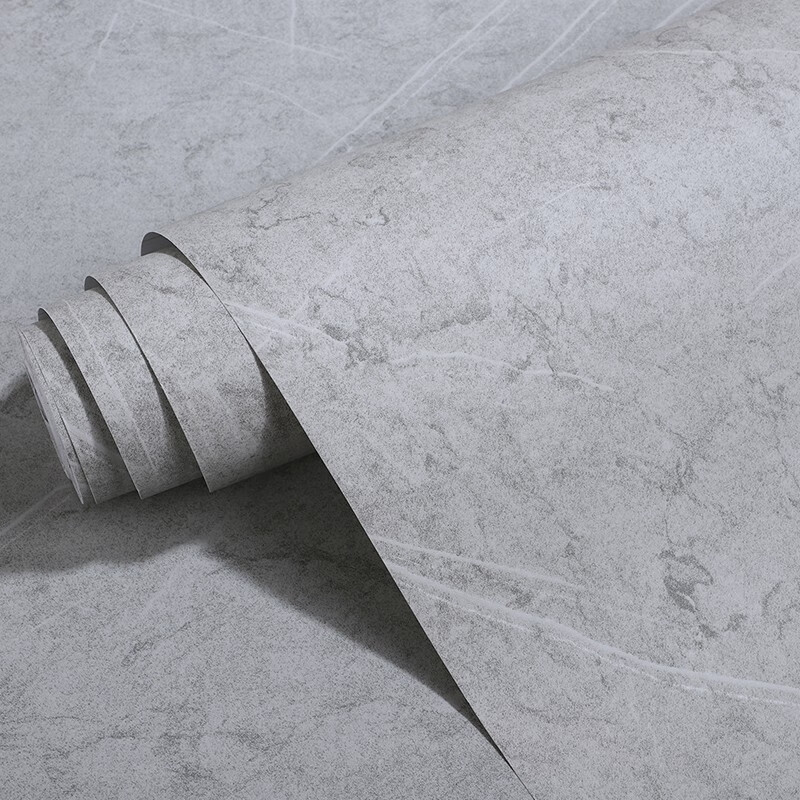 乐尔曼哑光灰色岩板贴纸加厚仿大理石墙纸自粘厨房防油防水防水大理石