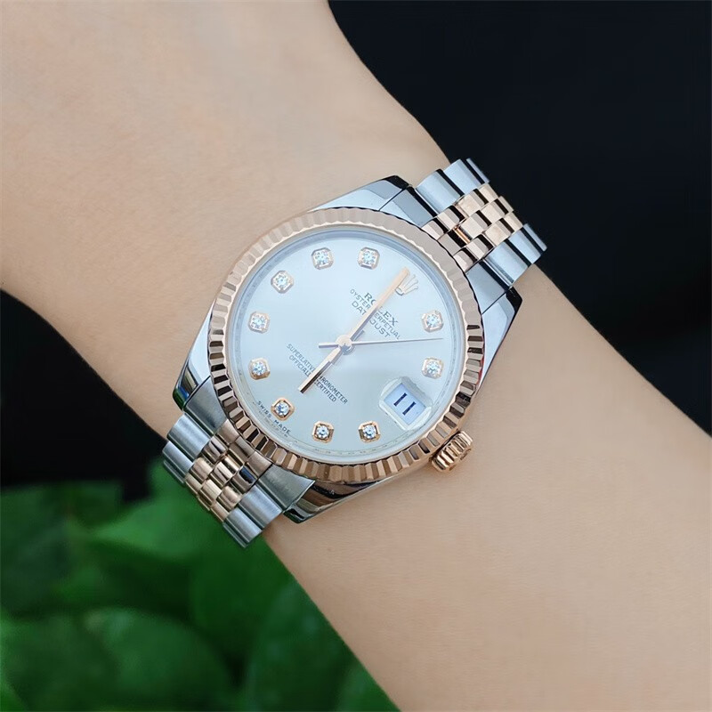 【二手97新】劳力士女表日志系列自动机械18k金满天星后镶钻石后配