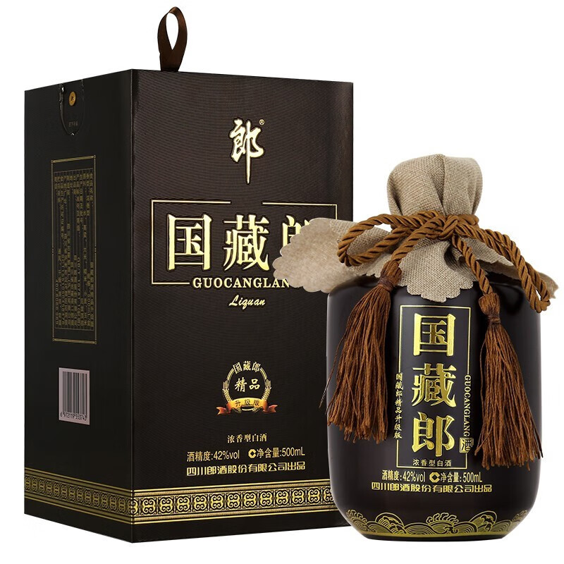 郎酒 国藏郎 浓香型 白酒 礼盒酒喜酒粮食酒 42度 500ml 1瓶 国藏郎