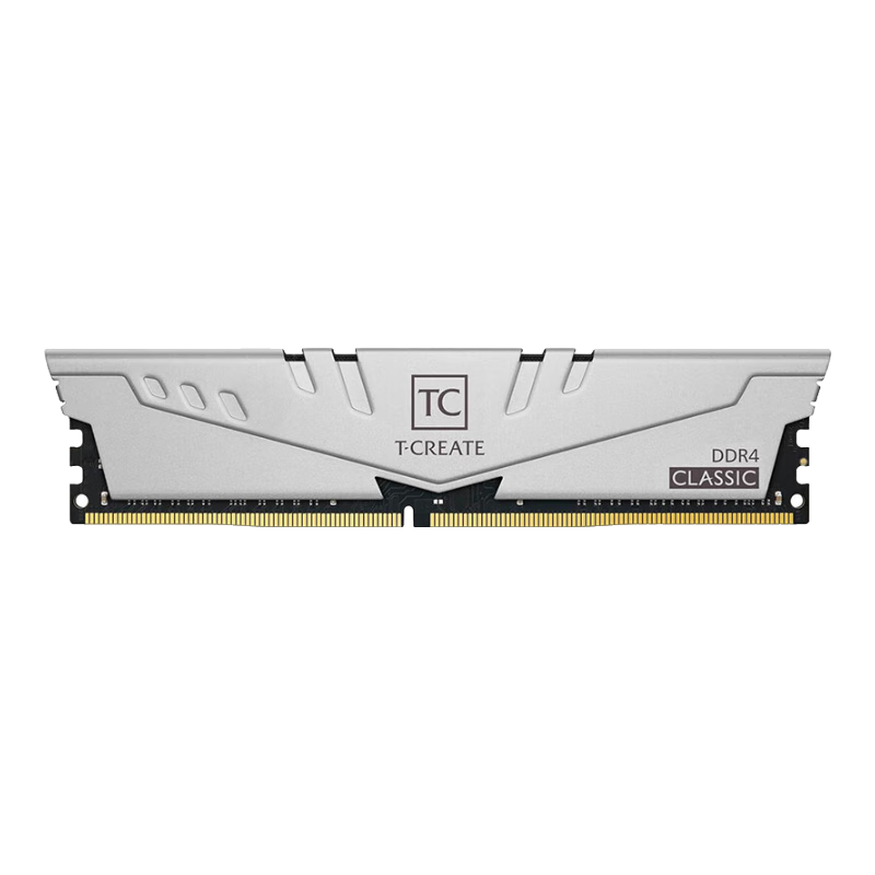 Team 十铨 开创者系列 DDR4 3200MHz 台式机内存 马甲条 银色 32GB 16GB*2 TTCCD432G3200HC22DC01