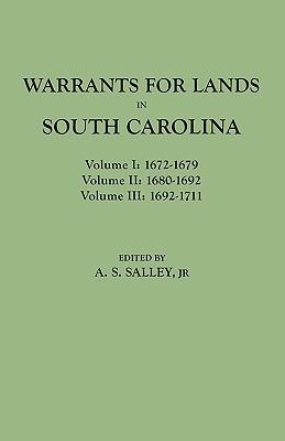 预订warrants for lands in south carolina. volumes i